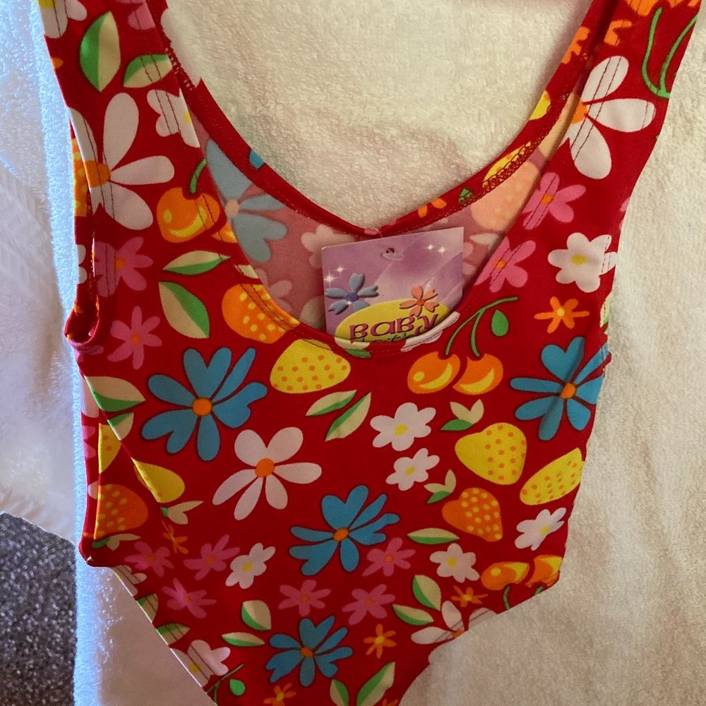 SWIM SUIT RED BABY CLOTHES NEW TAGS ONE PIECE SUIT